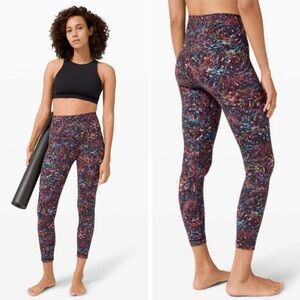 Lululemon Align‎ Pant II 25" Foliage Overlay Multi Sz 2